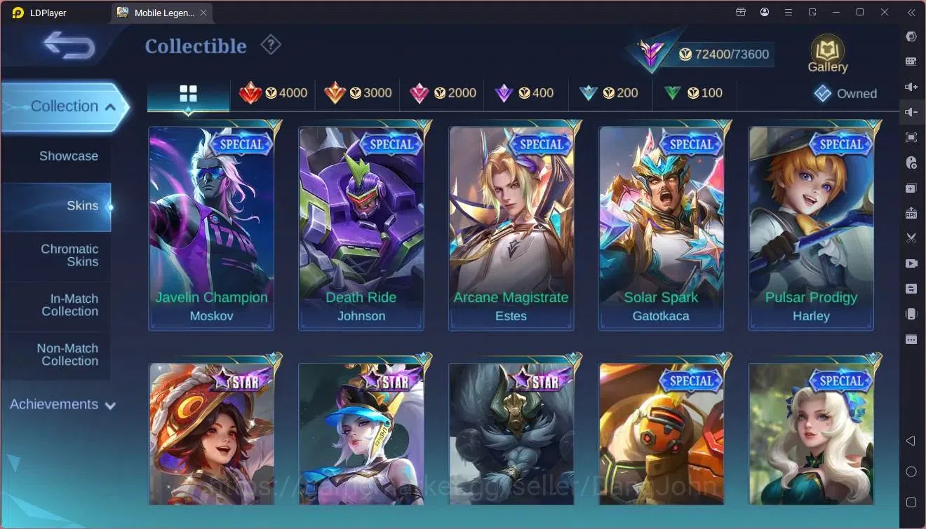 Mobile Legends: Bang Bang Accounts GLOBAL Hero 130 Skin 315|Kishin Angela|Aspirants G image 16