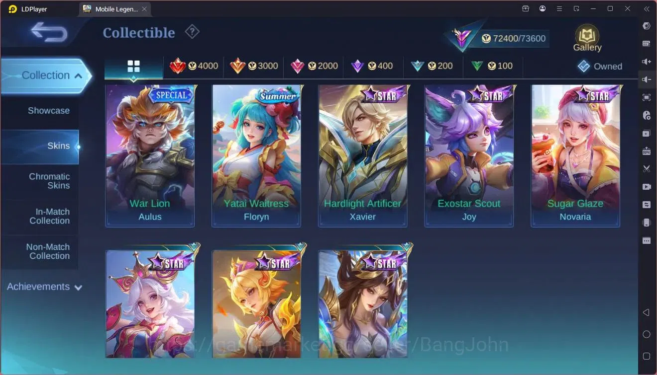 Mobile Legends: Bang Bang Accounts GLOBAL Hero 130 Skin 315|Kishin Angela|Aspirants G image 20