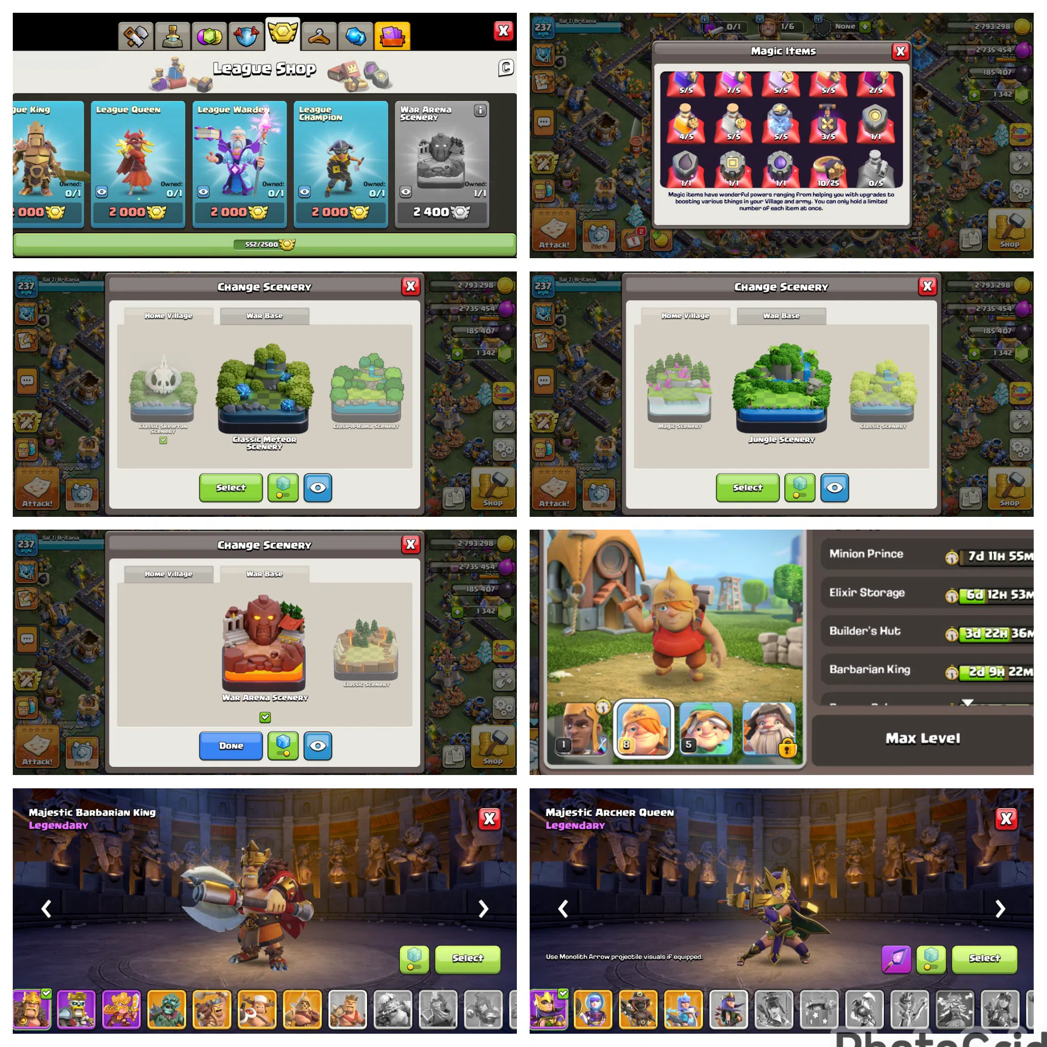 Clash of Clans Accounts High-End FLASH SALE EPIC 10 MAX|TH 18 LVL 237 DEFENSE MAX EX LEGEND LEAGUE|3 HERO MAXED|WALL 4