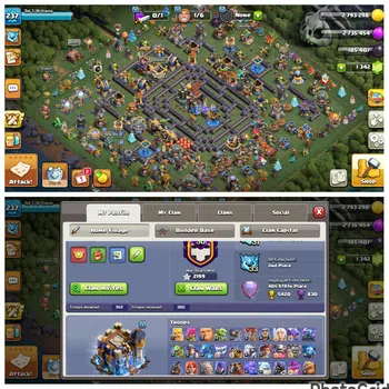 Clash of Clans Accounts High-End FLASH SALE EPIC 10 MAX|TH 18 LVL 237 DEFENSE MAX EX LEGEND LEAGUE|3 HERO MAXED|WALL