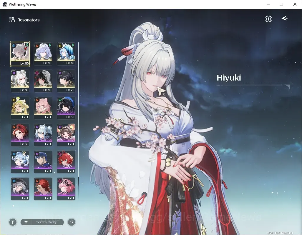 Wuthering Waves Accounts Others SEA|UL 55|4 Limited (Hiyuki,Hsin,Mornye,Chisa)+Sign & 2 Standard|16 Radiant Tide|DB Lv 1