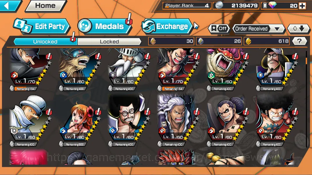 One Piece Bounty Rush Accounts Global|5EX |WI Trafalgar Law,BMO Kaido,Gp Edward N image 6