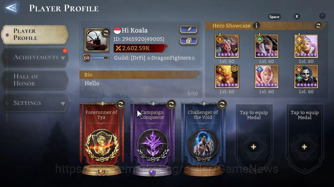 Watcher of Realms Accounts Global 49X|FORERUNNER SERVER|Lv64|2,6M Power|4 Lor image 2