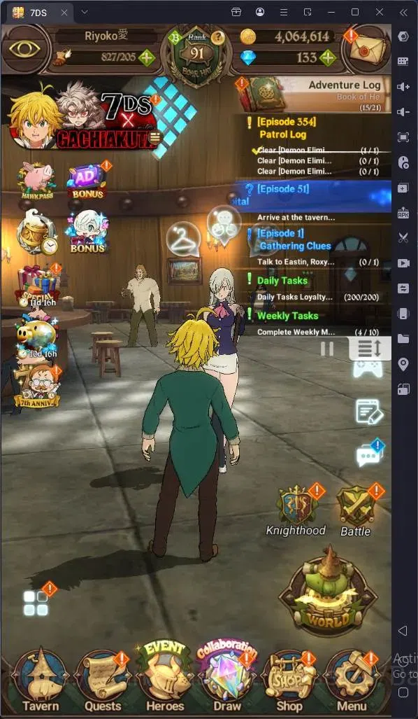 The Seven Deadly Sins: Grand Cross Accounts Endgame Global |4.1M GP|146 LS|UR Mesis 4/6,Menor 2/6,KOP Tristan 1/6,Skuld 1/6 1