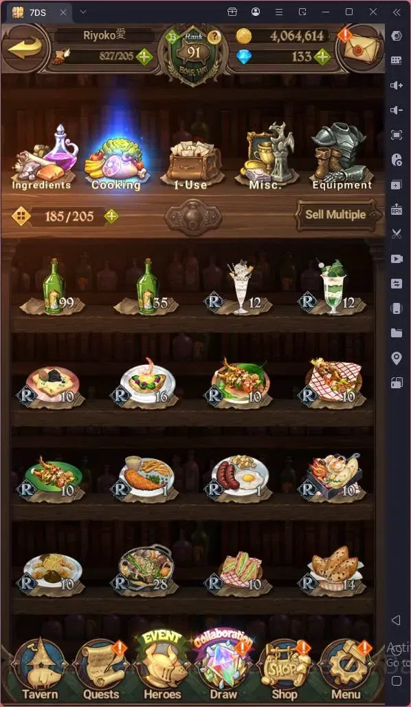 The Seven Deadly Sins: Grand Cross Accounts Endgame Global |4.1M GP|146 LS|UR Mesis 4/6,Menor 2/6,KOP Tristan 1/6,Skuld 1/6 11
