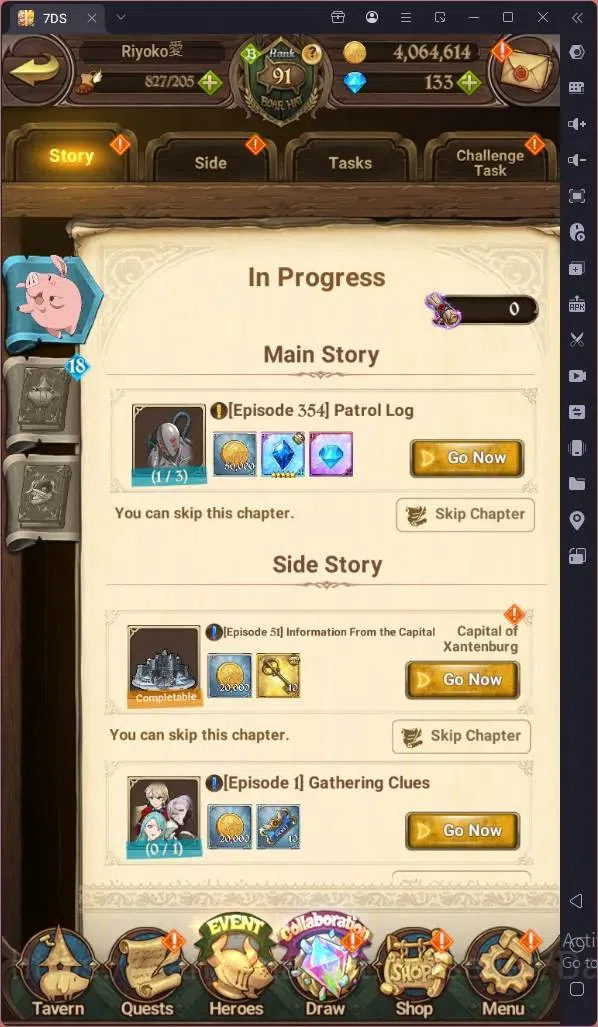 The Seven Deadly Sins: Grand Cross Accounts Endgame Global |4.1M GP|146 LS|UR Mesis 4/6,Menor 2/6,KOP Tristan 1/6,Skuld 1/6 2
