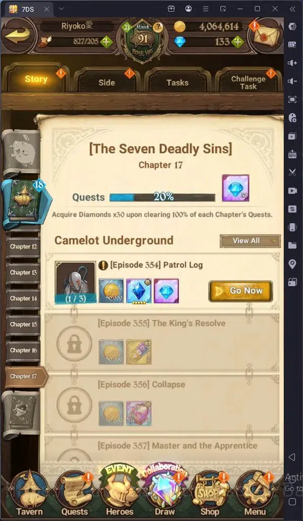 The Seven Deadly Sins: Grand Cross Accounts Endgame Global |4.1M GP|146 LS|UR Mesis 4/6,Menor 2/6,KOP Tristan 1/6,Skuld 1/6 3