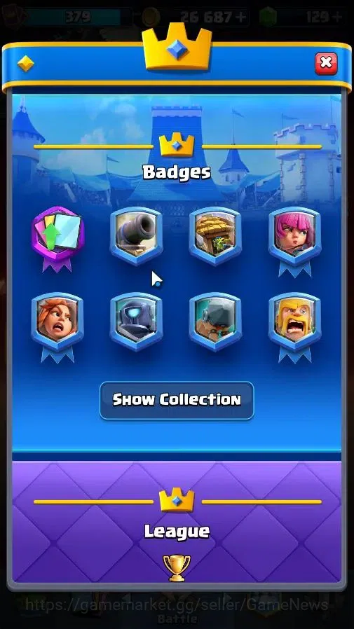 Clash Royale Accounts High-End Lv 379|KTL 9|Trophy 3040|Limited Skin|Card 49/122|4 EVO 0 Hero|1 Champ 1 Legend 6 Epic 22 4