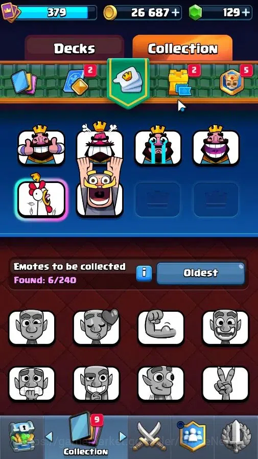 Clash Royale Accounts High-End Lv 379|KTL 9|Trophy 3040|Limited Skin|Card 49/122|4 EVO 0 Hero|1 Champ 1 Legend 6 Epic 22 9