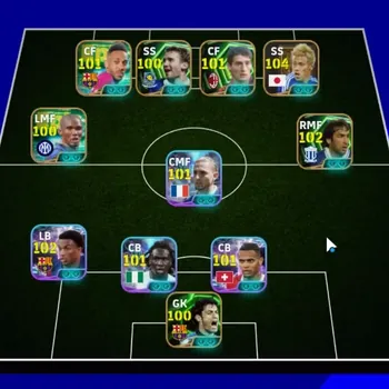 eFootball Accounts Legends & Iconic Players Android|Power 3132|14 Epic Honda Keisuke,Raul,Daniele
