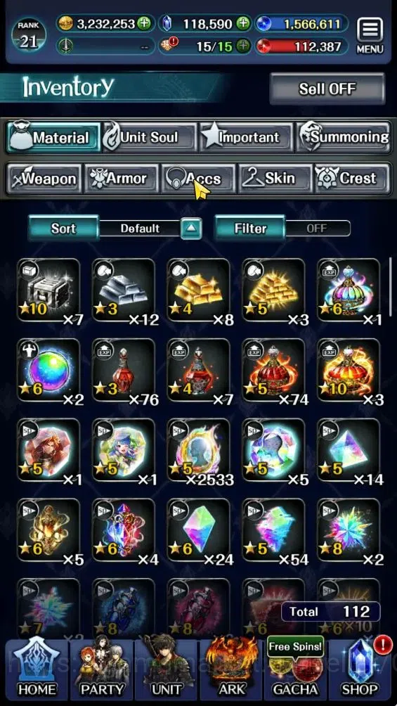 Last Cloudia Accounts GLOBAL|Rank 21|118k Crystal|Top Tier Units (Perfec image 12