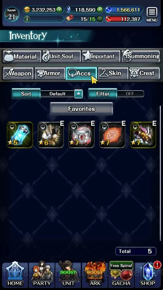 Last Cloudia Accounts GLOBAL|Rank 21|118k Crystal|Top Tier Units (Perfec image 17