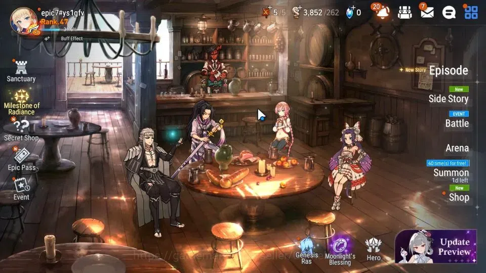 Epic Seven Accounts GLOBAL Unverif|New Era|6 ML(LC Bellona,ZIO,Maid Ch image 1
