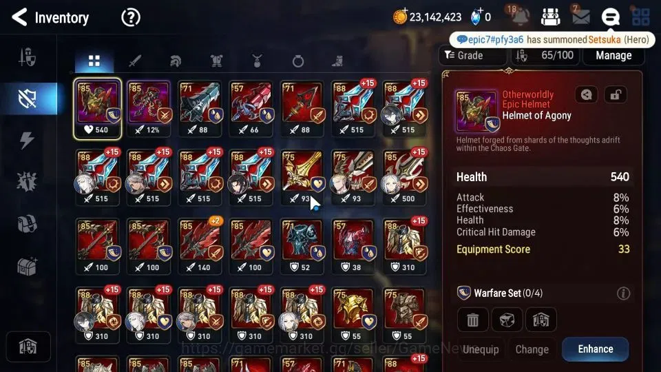 Epic Seven Accounts GLOBAL Unverif|New Era|6 ML(LC Bellona,ZIO,Maid Ch image 14