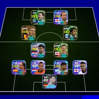eFootball Accounts Others Android|Big Time Eden Hazard|Show Time Harry Kane,Marc Cucurella,Cristian Romero,Mateo
