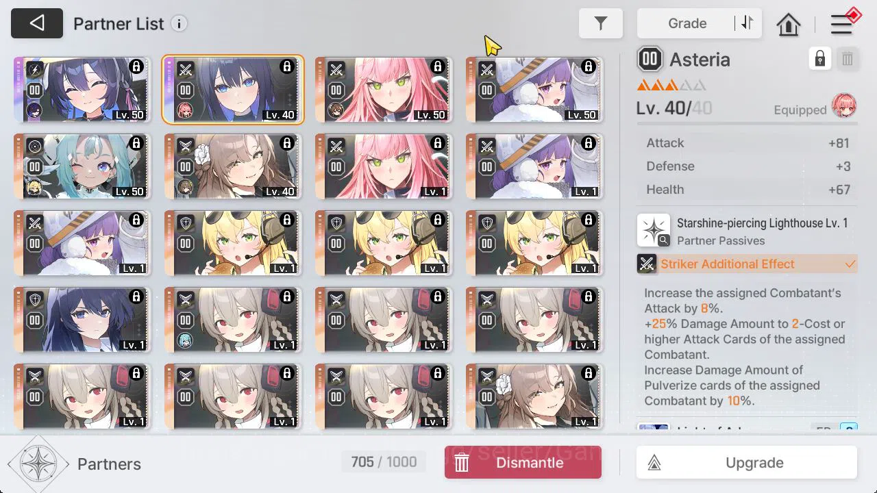 Chaos Zero Nightmare Accounts GBL Lv47|1 Omega+6K Crystal|9 SSR[Rita,Chizuru+Sig image 6