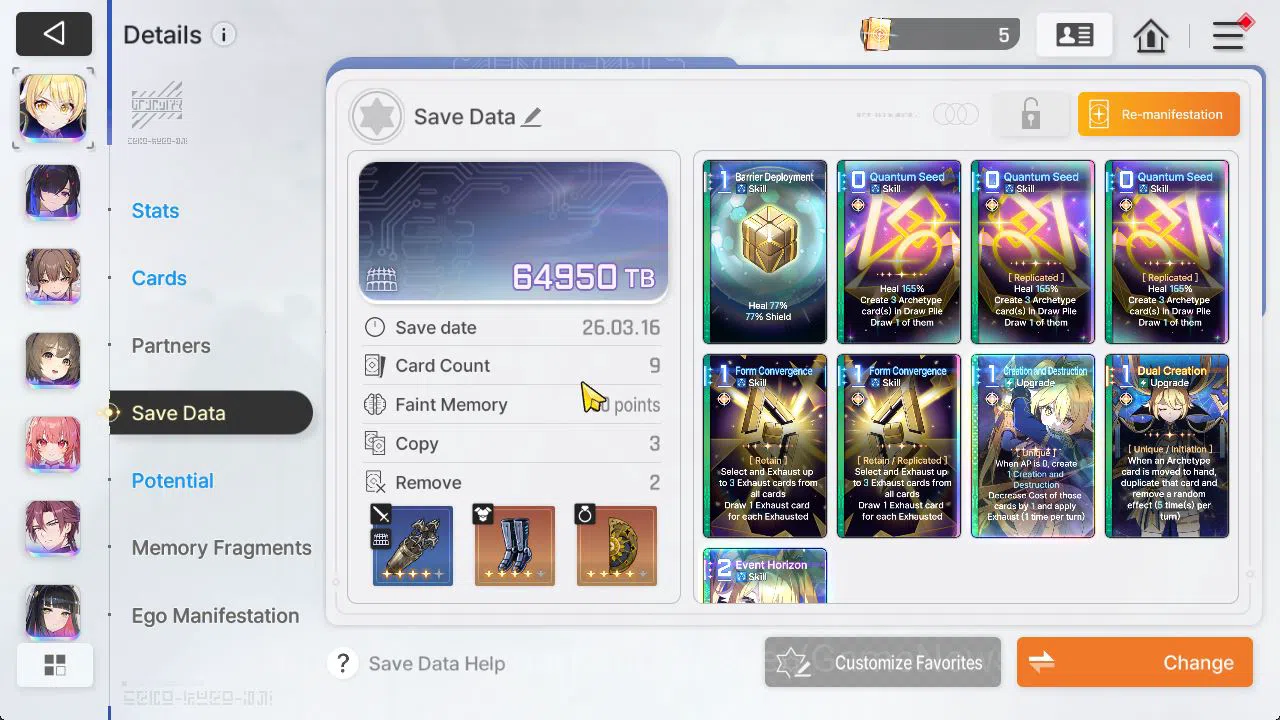 Chaos Zero Nightmare Accounts GBL Lv47|1 Omega+6K Crystal|9 SSR[Rita,Chizuru+Sig image 9