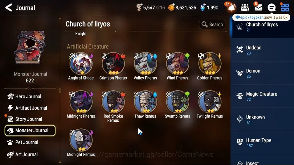 Epic Seven Accounts Asia Unverif| 6 ML (Barunka,SOT Snow,Harsetti,Etc) image 11