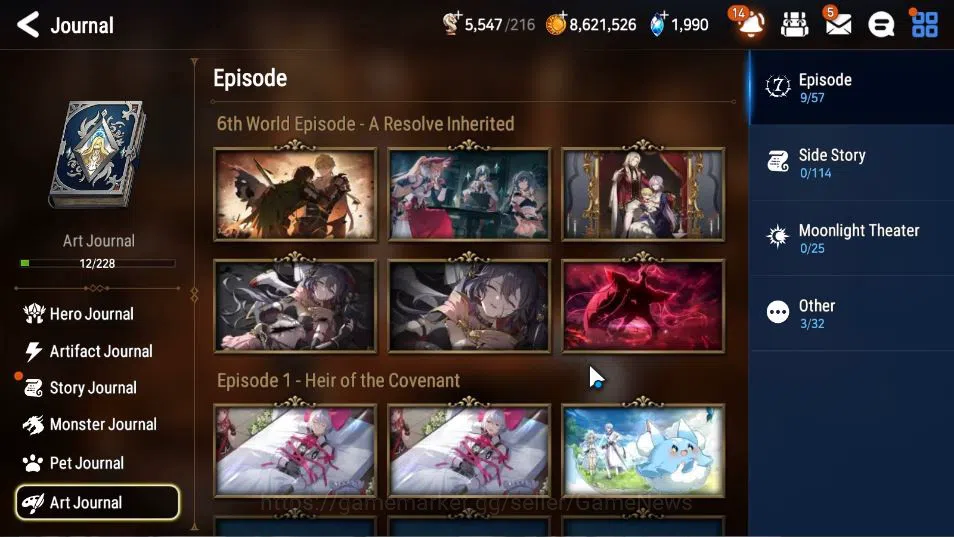 Epic Seven Accounts Asia Unverif| 6 ML (Barunka,SOT Snow,Harsetti,Etc) image 13