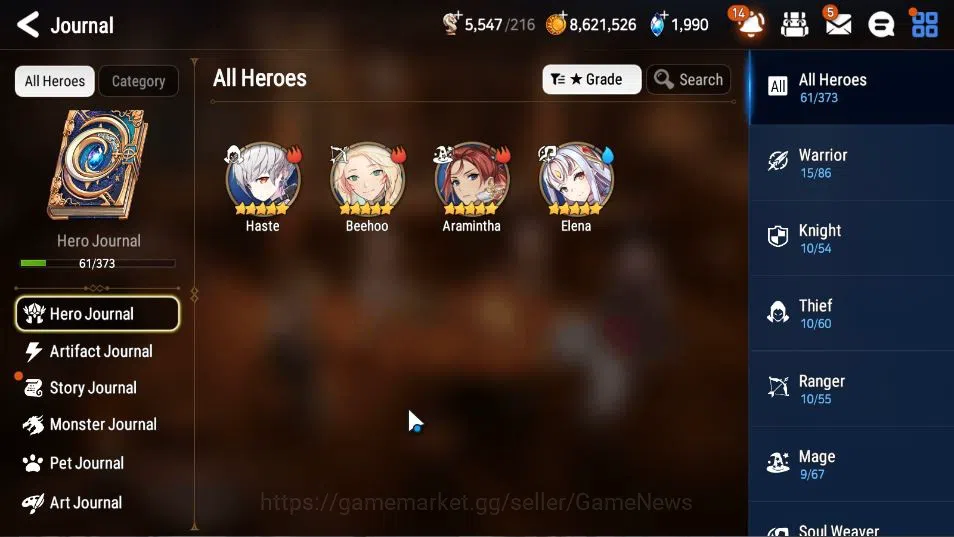 Epic Seven Accounts Asia Unverif| 6 ML (Barunka,SOT Snow,Harsetti,Etc) image 6