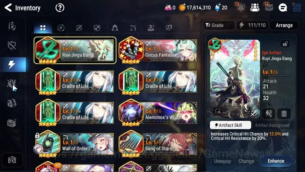 Epic Seven Accounts GLOBAL Unverif|6 ML [LW Peira, DP Aria, SE Celine, image 16