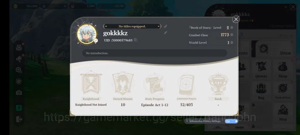The Seven Deadly Sins: Origin Accounts SEA | Lvl 2 starter | 3 SSR | Meliodas, Elaine, Gu image 1
