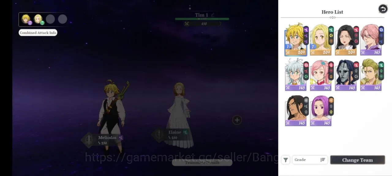 The Seven Deadly Sins: Origin Accounts SEA | Lvl 2 starter | 3 SSR | Meliodas, Elaine, Gu image 8