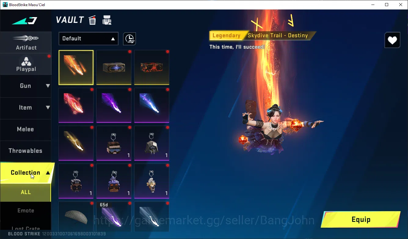 Blood Strike Accounts ASIA | Melee Katana Collab bleach zanpakuto | coll image 11