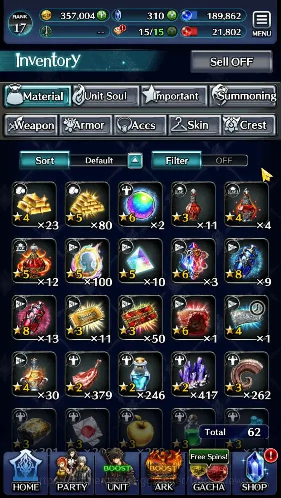 Last Cloudia Accounts Endgame GLOBAL |Rank 17| Top Tier Unit [AoG Yuda, AoG Eber, Demon Lord Balezar, AoG Labyreth,Etc]| 2 14