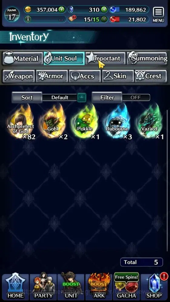 Last Cloudia Accounts Endgame GLOBAL |Rank 17| Top Tier Unit [AoG Yuda, AoG Eber, Demon Lord Balezar, AoG Labyreth,Etc]| 2 15
