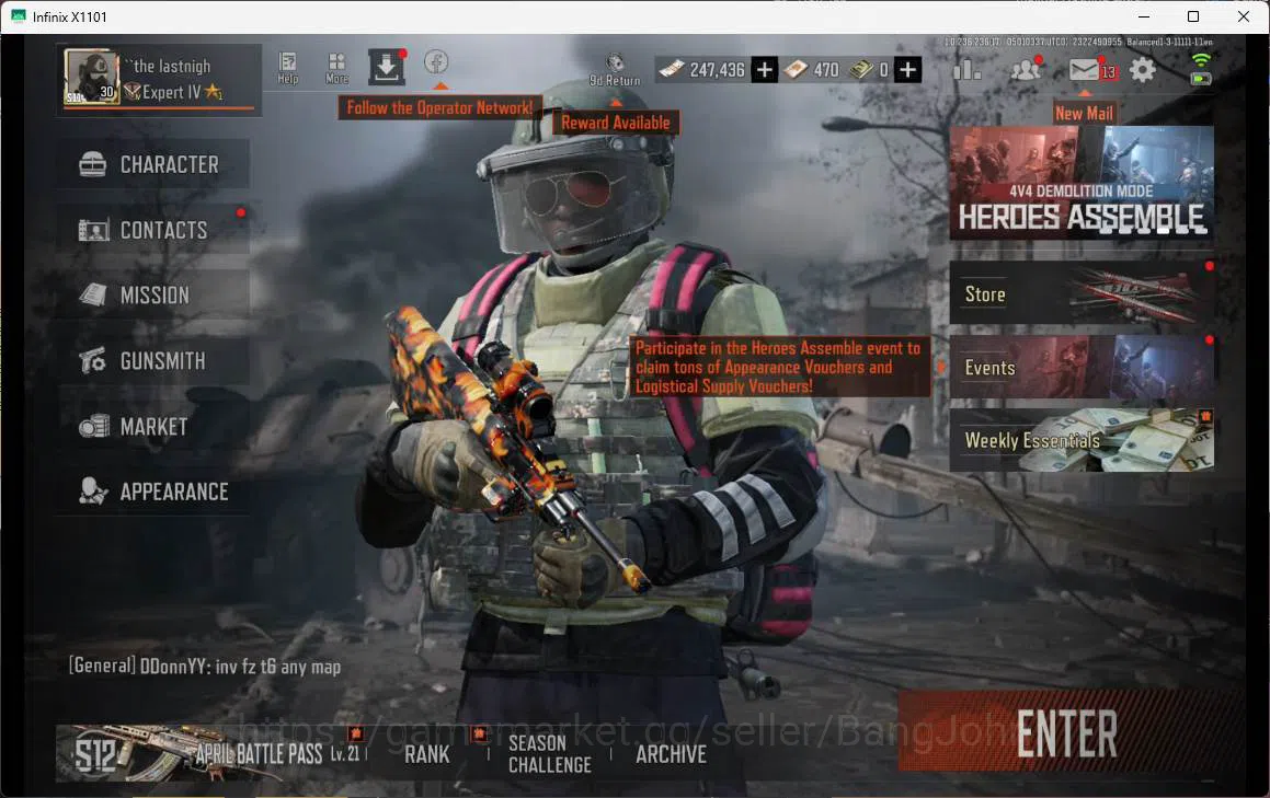 Arena Breakout Accounts Mobile|lvl 30|SV 7,5 CV 3,8 LR AR degree,VSS degre image 13