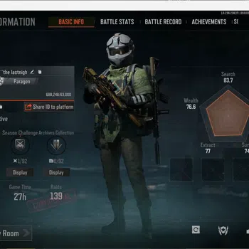 Arena Breakout Mid-Tier Mobile|lvl 30|SV 7,5 CV 3,8 LR AR degree,VSS degre image 1