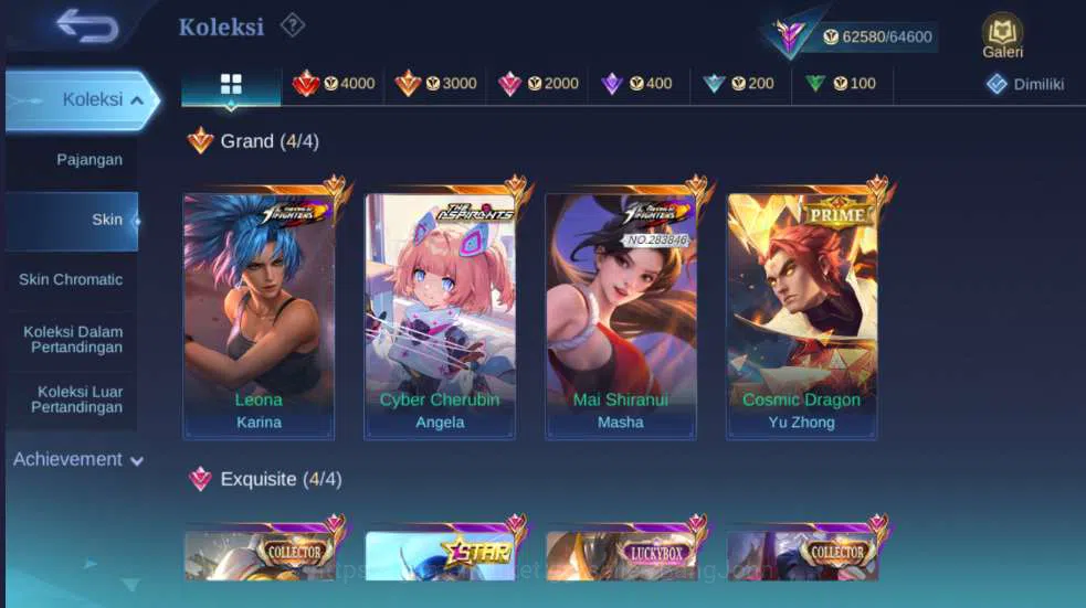 Mobile Legends: Bang Bang Accounts Hero 102 | Skin 200 | Aspirant Angela KOF Masha+Ka image 10