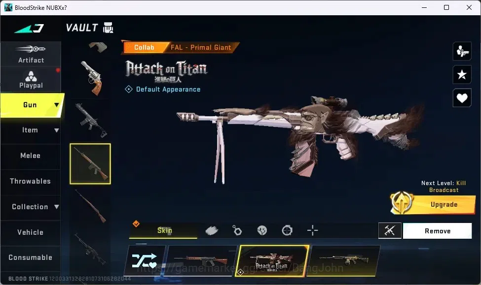 Blood Strike Accounts ASIA | Collab ETHAN - Attack On Titan|4 AOT GUN|2  image 10