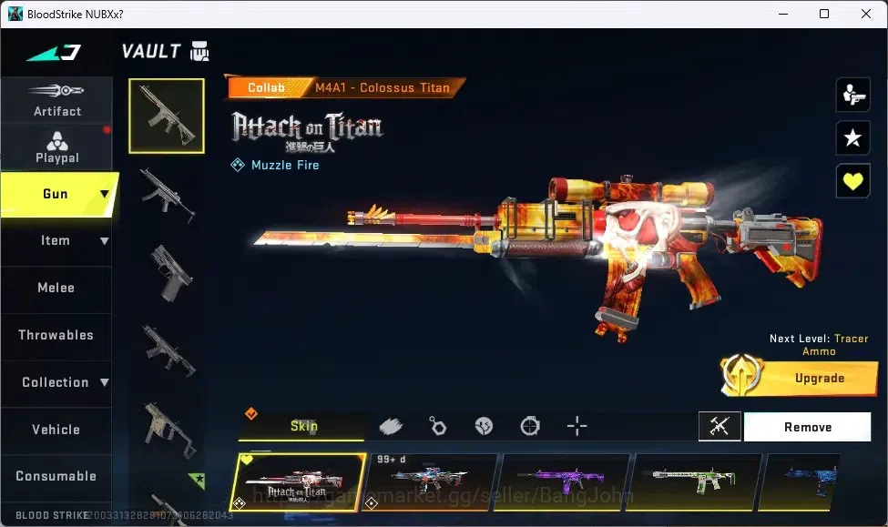 Blood Strike Accounts ASIA | Collab ETHAN - Attack On Titan|4 AOT GUN|2  image 2