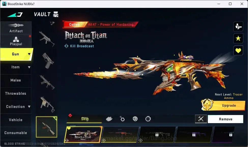 Blood Strike Accounts ASIA | Collab ETHAN - Attack On Titan|4 AOT GUN|2  image 5