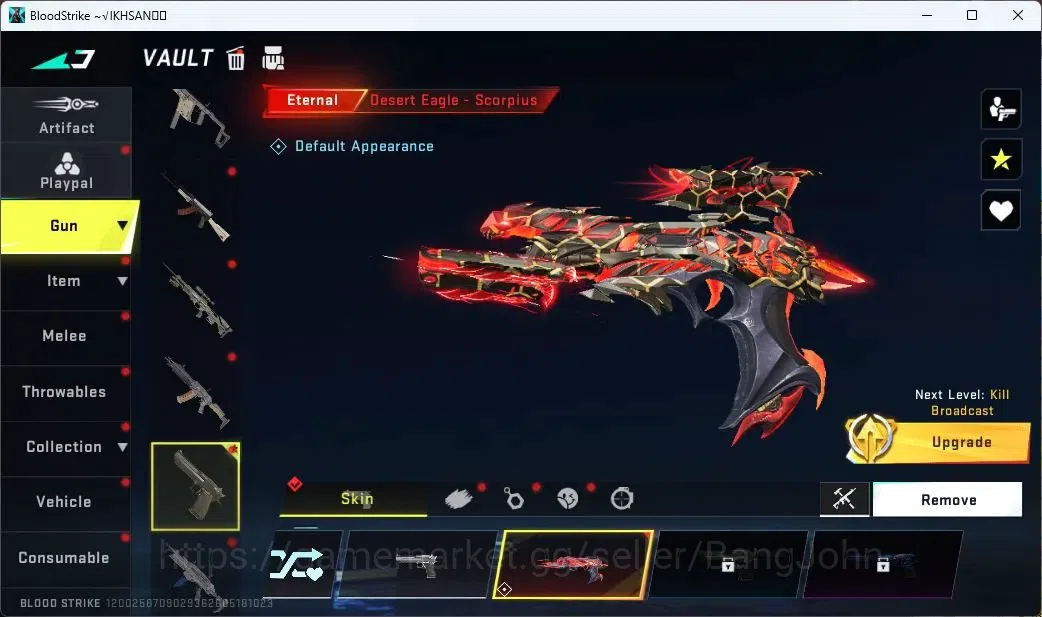 Blood Strike Accounts ASIA | Eternal Desert Eagle-Scorpio | 3 Legendary  image 9
