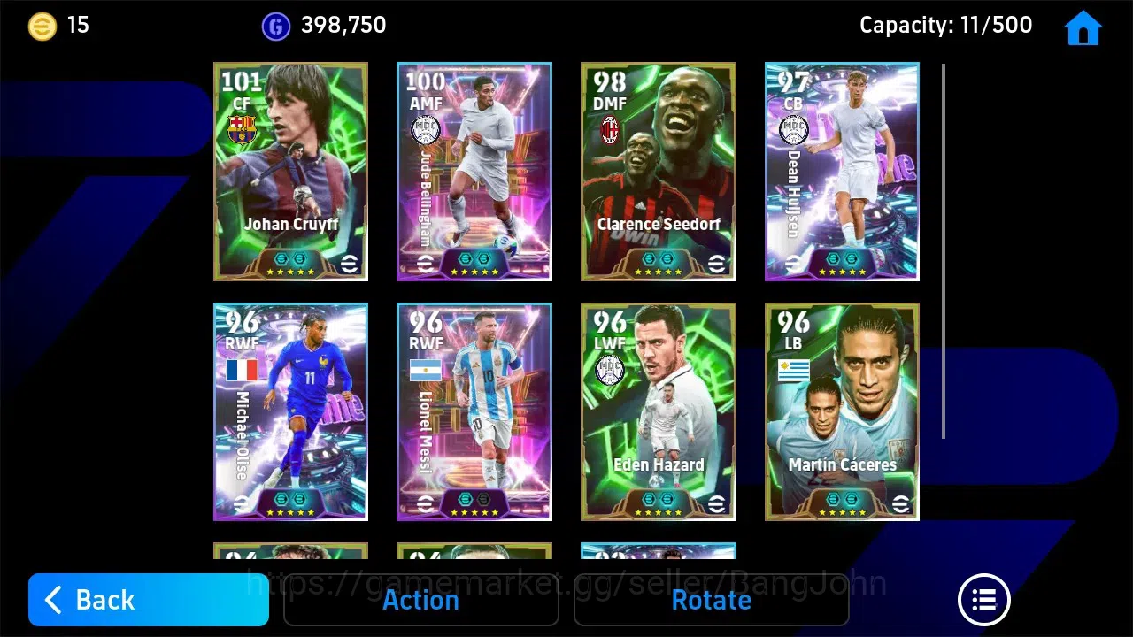 eFootball Accounts ANDROID|PW 3150|Jude Bellingham ST,Johan Cruyff Ep image 4