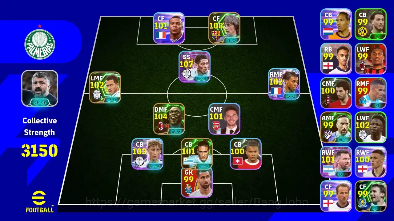 eFootball Accounts ANDROID|PW 3150|Jude Bellingham ST,Johan Cruyff Ep image 7