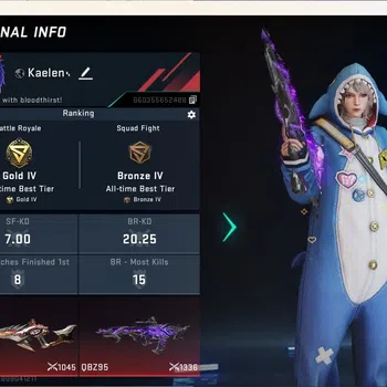 Blood Strike Accounts Rare Skin ASIA|2 Eternal Gun: QBZ95-Whiper&Spear-Relic|1 Legendary Gun|Check SS BS2566B