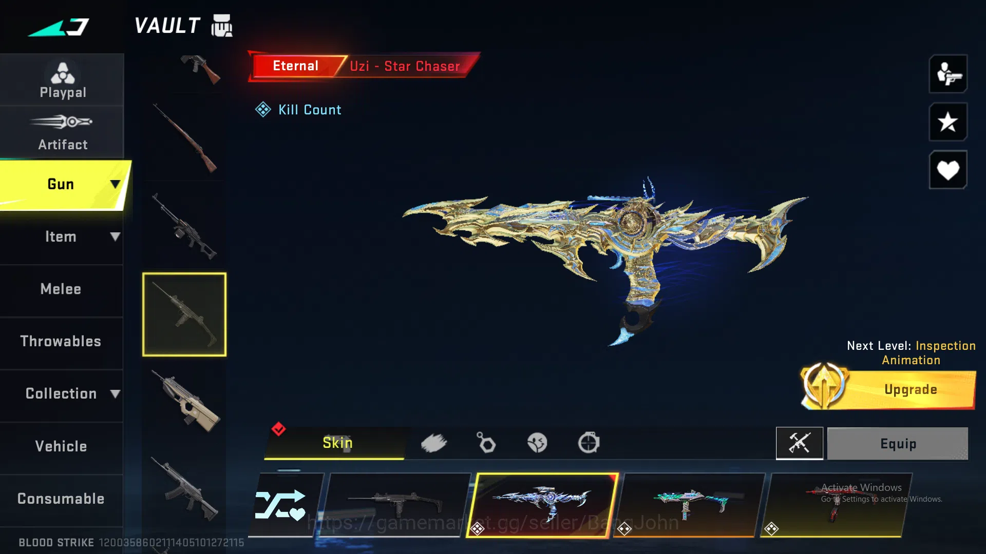 Blood Strike Accounts Others Eternal Uzi (Lv 4, Token kurang dikit lagi inspect) | Eternal Ran (All fitur unlock) | Eternal 10