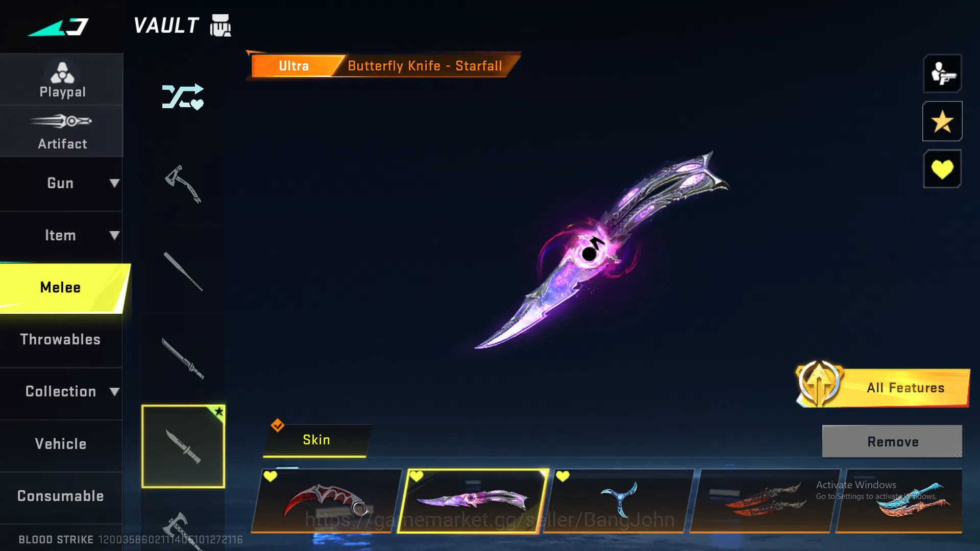 Blood Strike Accounts Others Eternal Uzi (Lv 4, Token kurang dikit lagi inspect) | Eternal Ran (All fitur unlock) | Eternal 13