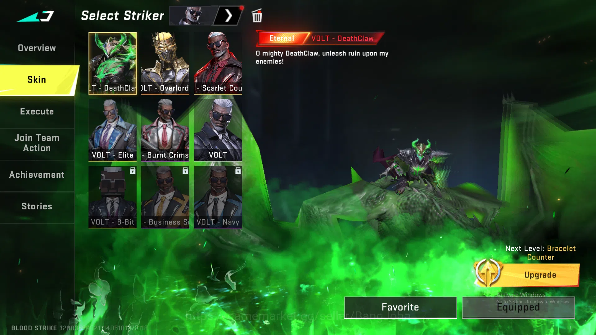 Blood Strike Accounts Others Eternal Uzi (Lv 4, Token kurang dikit lagi inspect) | Eternal Ran (All fitur unlock) | Eternal 19