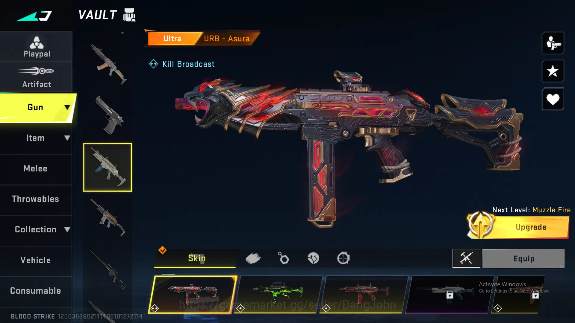 Blood Strike Accounts Others Eternal Uzi (Lv 4, Token kurang dikit lagi inspect) | Eternal Ran (All fitur unlock) | Eternal 4