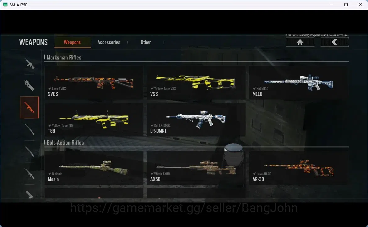 Arena Breakout Accounts Mobile | SV 25 M | CV 8.3 M | Koi LR-DMR1, P90, Go image 17
