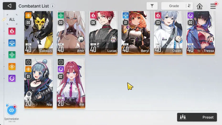 Chaos Zero Nightmare Accounts GLOBAL Lv44|5 SSR[DianaM2,Magna,MeiLin,Orlea,Luke] image 10