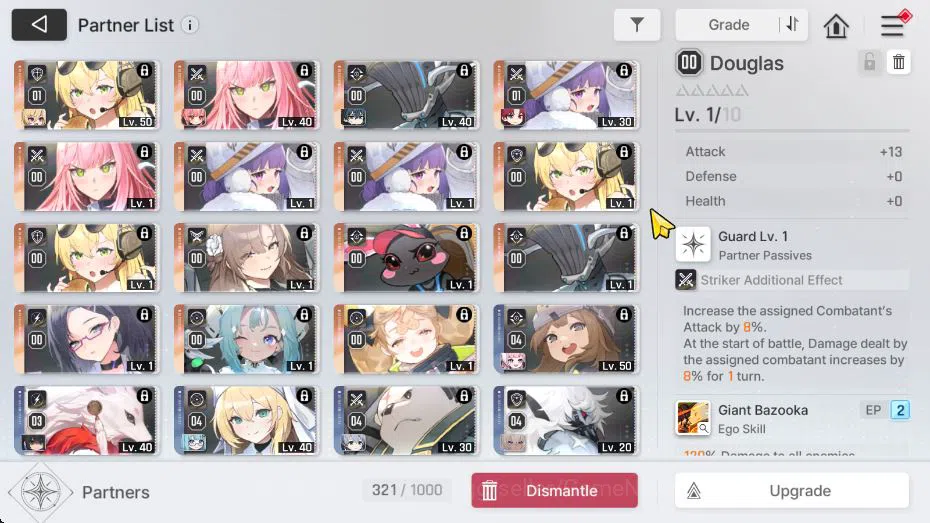 Chaos Zero Nightmare Accounts GLOBAL Lv44|5 SSR[DianaM2,Magna,MeiLin,Orlea,Luke] image 9