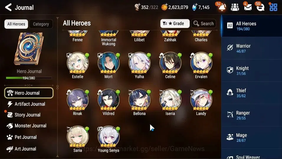 Epic Seven Accounts ASIA UnVerif|New Era|16 ML(Dark Diene,Salome,BArun image 10