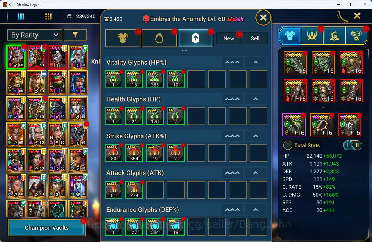 Raid: Shadow Legends Accounts Power 21M|Energy 5,2k|Diamond 1k|3 Mythical [Embry image 10