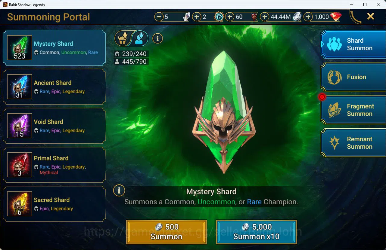 Raid: Shadow Legends Accounts Power 21M|Energy 5,2k|Diamond 1k|3 Mythical [Embry image 14